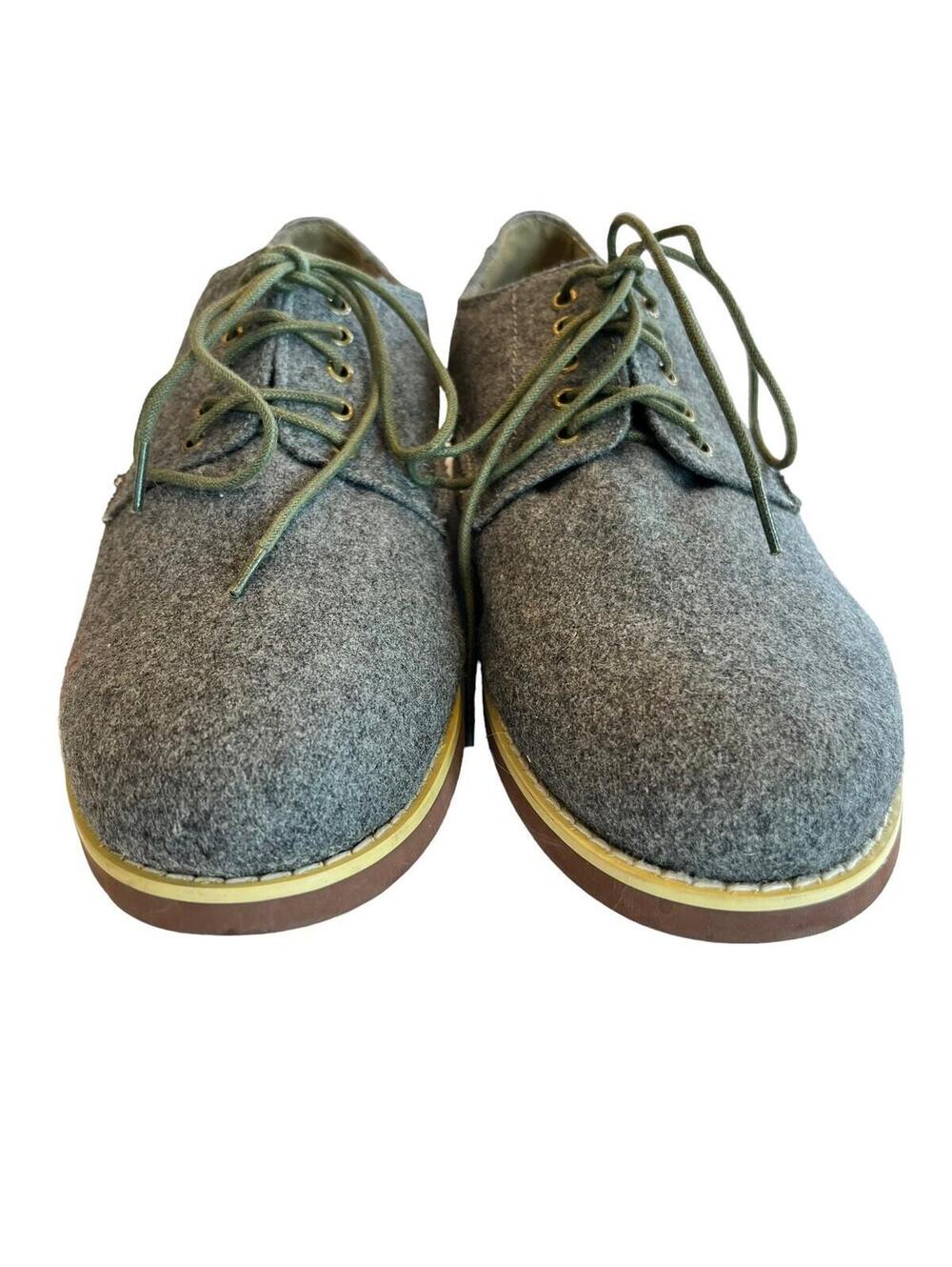 Hawkings Mcgill Mens Size 10 Grey lace up Casual Shoes Faux Suede